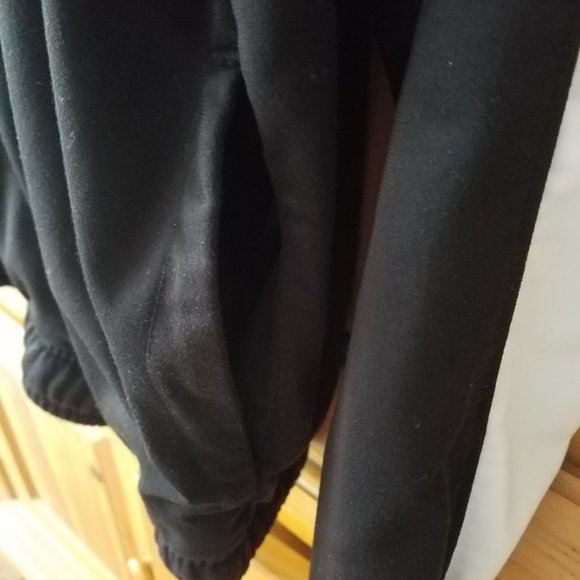 Puma Full Zip Track Jacket Front Pockets Adult Large Black/White Long Sleeve - Picture 4 of 8